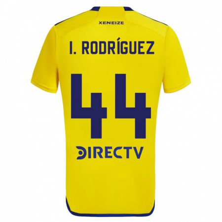 Kandiny Gyermek Ignacio Rodríguez #44 Sárga Kék Idegenbeli Jersey 2024/25 Mez Póló Ing