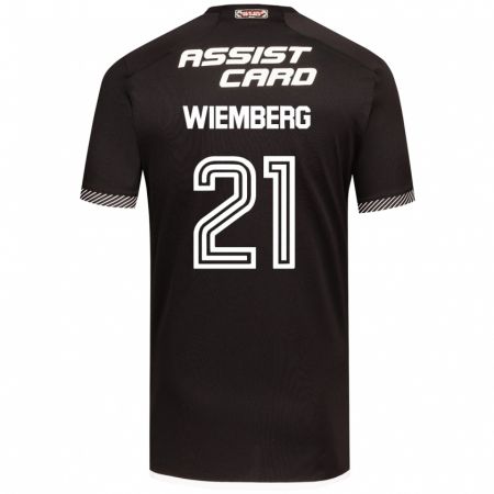 Kandiny Gyermek Erick Wiemberg #21 Fekete-Fehér Idegenbeli Jersey 2024/25 Mez Póló Ing