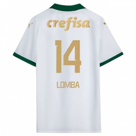 Kandiny Gyermek Marcelo Lomba #14 Fehér Zöld Idegenbeli Jersey 2024/25 Mez Póló Ing