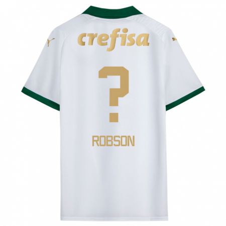 Kandiny Gyermek Robson #0 Fehér Zöld Idegenbeli Jersey 2024/25 Mez Póló Ing