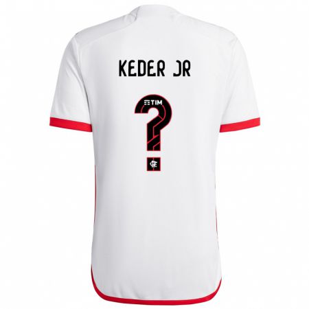 Kandiny Gyermek Keder Jr #0 Fehér Piros Idegenbeli Jersey 2024/25 Mez Póló Ing