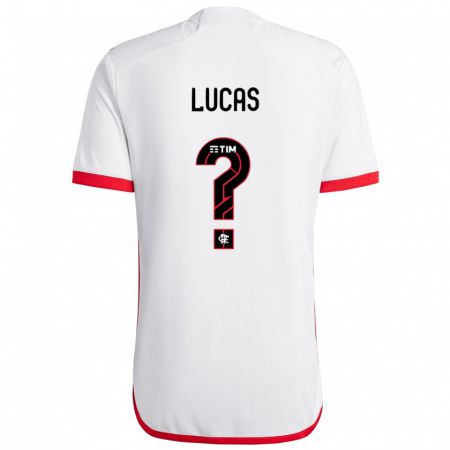 Kandiny Gyermek Rayan Lucas #0 Fehér Piros Idegenbeli Jersey 2024/25 Mez Póló Ing