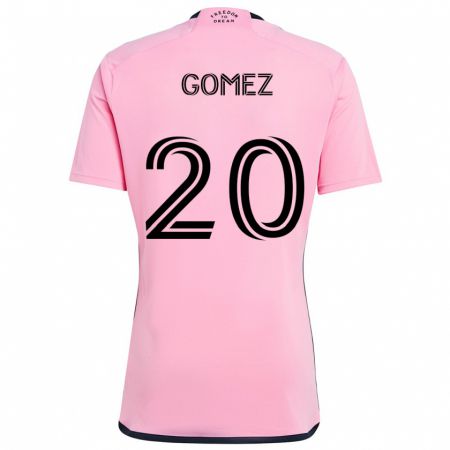 Kandiny Férfi Diego Gómez #20 Rózsaszín Hazai Jersey 2024/25 Mez Póló Ing