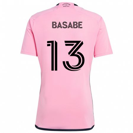 Kandiny Férfi Samuel Basabe #13 Rózsaszín Hazai Jersey 2024/25 Mez Póló Ing