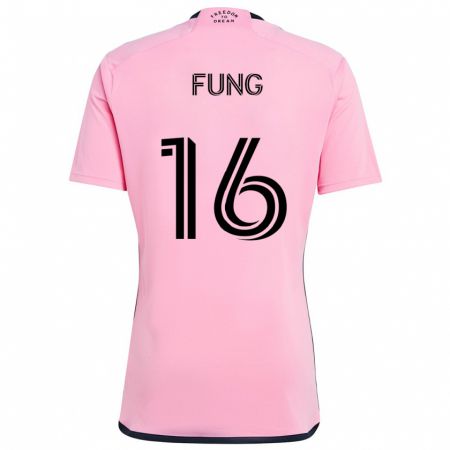 Kandiny Férfi Victor Fung #16 Rózsaszín Hazai Jersey 2024/25 Mez Póló Ing