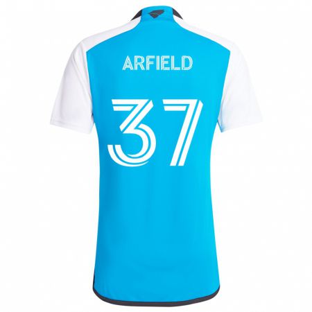 Kandiny Férfi Scott Arfield #37 Kék Fehér Hazai Jersey 2024/25 Mez Póló Ing