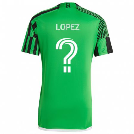 Kandiny Férfi Eric López #0 Zöld Fekete Hazai Jersey 2024/25 Mez Póló Ing