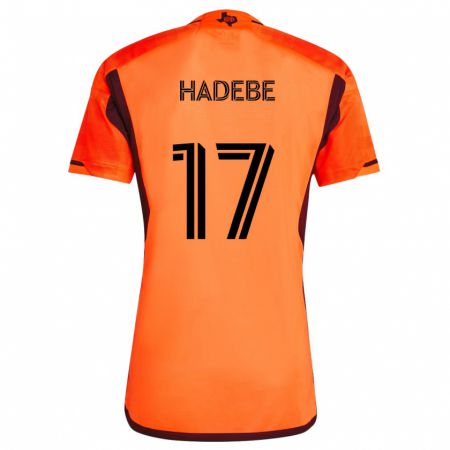 Kandiny Férfi Teenage Hadebe #17 Narancs Fekete Hazai Jersey 2024/25 Mez Póló Ing