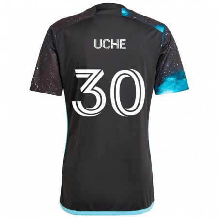 Kandiny Férfi Cc Uche #30 Fekete Kék Hazai Jersey 2024/25 Mez Póló Ing