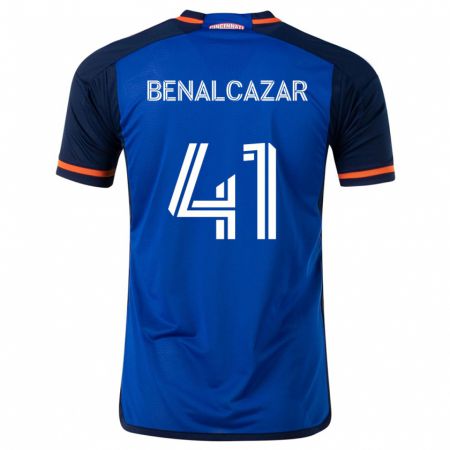 Kandiny Férfi Nico Benalcázar #41 Kék Fehér Hazai Jersey 2024/25 Mez Póló Ing