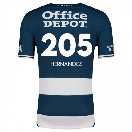 Kandiny Férfi Sergio Hernández #205 Kék Fehér Hazai Jersey 2024/25 Mez Póló Ing