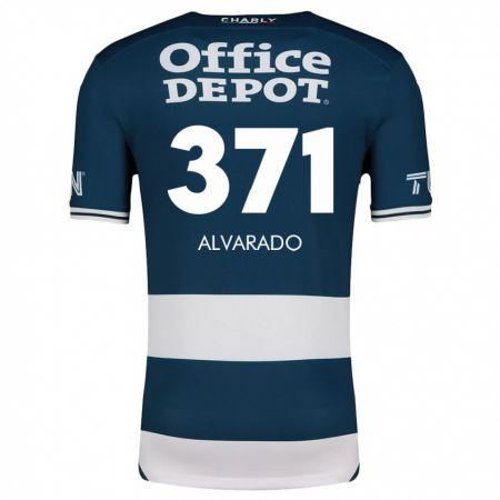 Kandiny Férfi Brandon Alvarado #371 Kék Fehér Hazai Jersey 2024/25 Mez Póló Ing