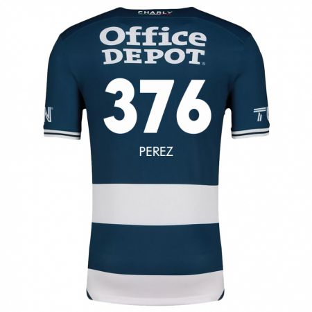 Kandiny Férfi Abraham Pérez #376 Kék Fehér Hazai Jersey 2024/25 Mez Póló Ing