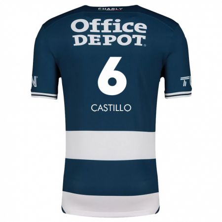 Kandiny Férfi Byron Castillo #6 Kék Fehér Hazai Jersey 2024/25 Mez Póló Ing