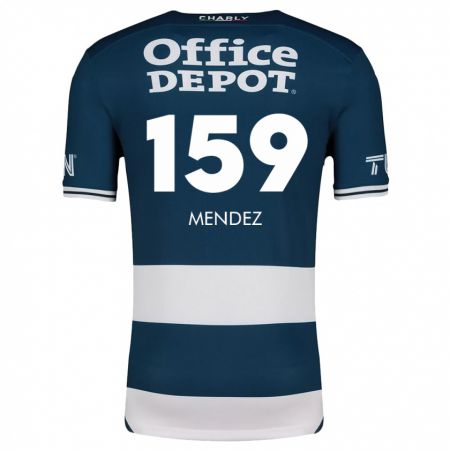 Kandiny Férfi Daniel Méndez #159 Kék Fehér Hazai Jersey 2024/25 Mez Póló Ing