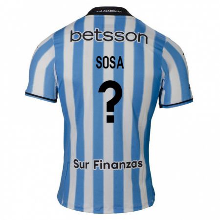 Kandiny Férfi Gonzalo Sosa #0 Kék Fehér Fekete Hazai Jersey 2024/25 Mez Póló Ing