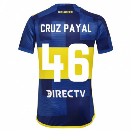 Kandiny Férfi Juan Cruz Payal #46 Kék Sárga Hazai Jersey 2024/25 Mez Póló Ing