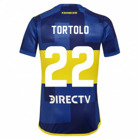 Kandiny Férfi Dulce Tortolo #22 Kék Sárga Hazai Jersey 2024/25 Mez Póló Ing