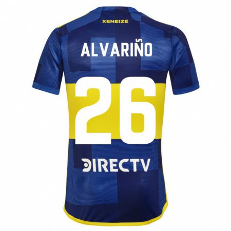 Kandiny Férfi Alexis Alvariño #26 Kék Sárga Hazai Jersey 2024/25 Mez Póló Ing