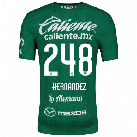 Kandiny Férfi Fernando Hernández #248 Zöld Fehér Hazai Jersey 2024/25 Mez Póló Ing