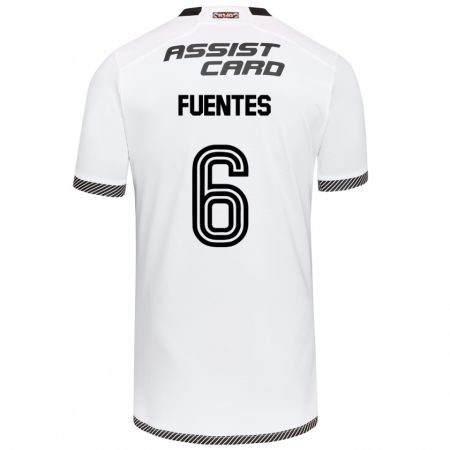 Kandiny Férfi César Fuentes #6 Fehér Fekete Hazai Jersey 2024/25 Mez Póló Ing