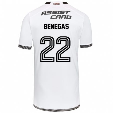 Kandiny Férfi Leandro Benegas #22 Fehér Fekete Hazai Jersey 2024/25 Mez Póló Ing