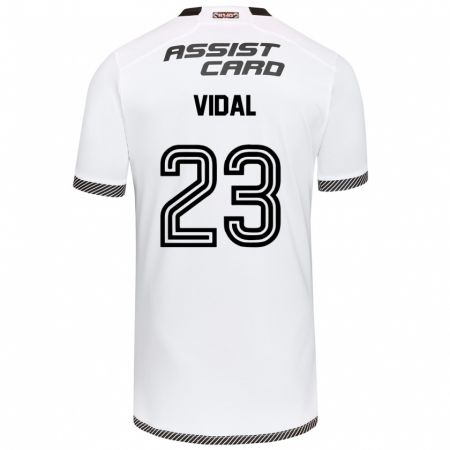 Kandiny Férfi Arturo Vidal #23 Fehér Fekete Hazai Jersey 2024/25 Mez Póló Ing