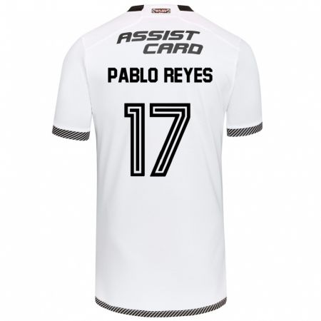 Kandiny Férfi Juan Pablo Reyes #17 Fehér Fekete Hazai Jersey 2024/25 Mez Póló Ing