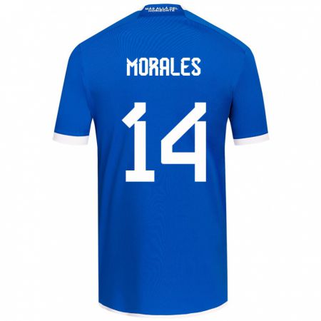 Kandiny Férfi Marcelo Morales #14 Kék Fehér Hazai Jersey 2024/25 Mez Póló Ing