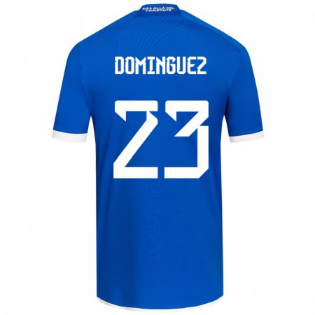 Kandiny Férfi Nery Domínguez #23 Kék Fehér Hazai Jersey 2024/25 Mez Póló Ing