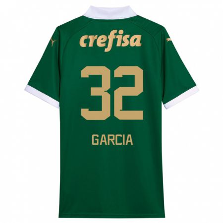 Kandiny Férfi Garcia #32 Zöld Fehér Hazai Jersey 2024/25 Mez Póló Ing