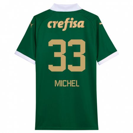 Kandiny Férfi Michel #33 Zöld Fehér Hazai Jersey 2024/25 Mez Póló Ing