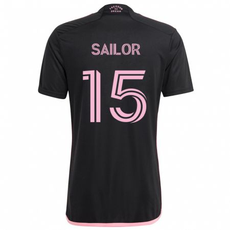 Kandiny Férfi Ryan Sailor #15 Fekete Idegenbeli Jersey 2024/25 Mez Póló Ing