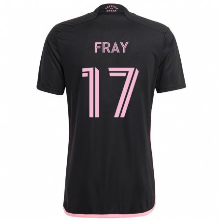 Kandiny Férfi Ian Fray #17 Fekete Idegenbeli Jersey 2024/25 Mez Póló Ing