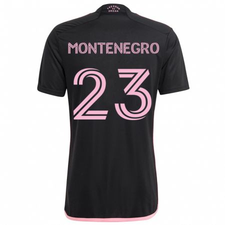 Kandiny Férfi Ricardo Montenegro #23 Fekete Idegenbeli Jersey 2024/25 Mez Póló Ing