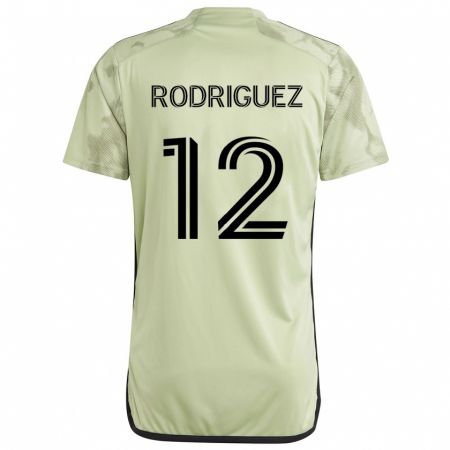 Kandiny Férfi Jeremi Rodríguez #12 Világos Zöld Idegenbeli Jersey 2024/25 Mez Póló Ing