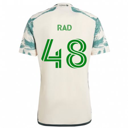 Kandiny Férfi Kaveh Rad #48 Bézs Barna Idegenbeli Jersey 2024/25 Mez Póló Ing