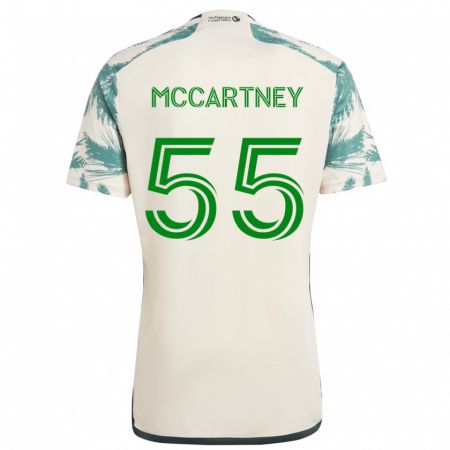 Kandiny Férfi Dawson Mccartney #55 Bézs Barna Idegenbeli Jersey 2024/25 Mez Póló Ing