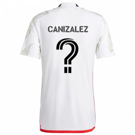 Kandiny Férfi Henry Canizalez #0 Fehér Piros Fekete Idegenbeli Jersey 2024/25 Mez Póló Ing