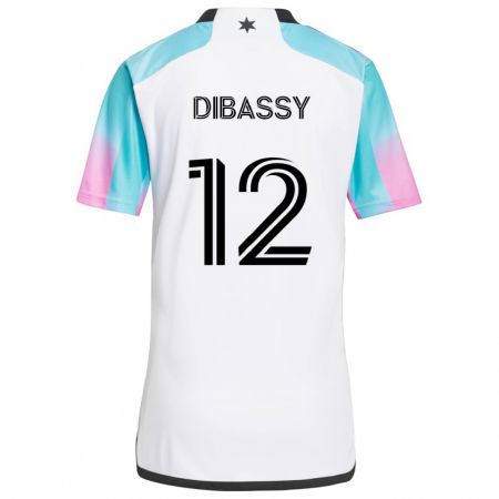 Kandiny Férfi Bakaye Dibassy #12 Fehér Kék Fekete Idegenbeli Jersey 2024/25 Mez Póló Ing