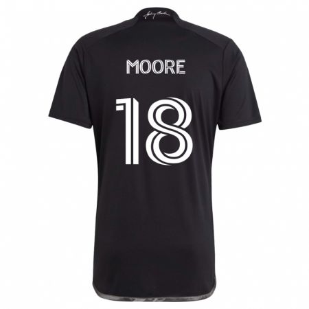 Kandiny Férfi Shaq Moore #18 Fekete Idegenbeli Jersey 2024/25 Mez Póló Ing