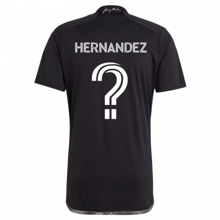 Kandiny Férfi Jonathan Hernandez #0 Fekete Idegenbeli Jersey 2024/25 Mez Póló Ing