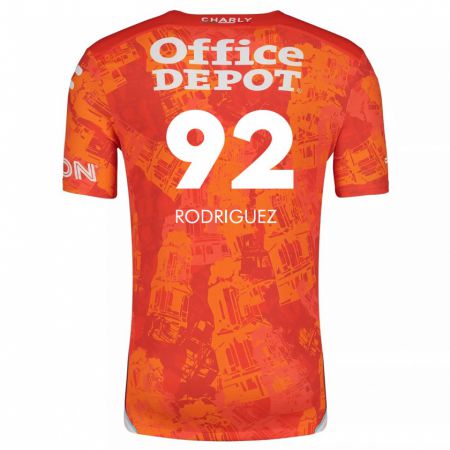 Kandiny Férfi Sergio Rodríguez #92 Narancssárga Fehér Idegenbeli Jersey 2024/25 Mez Póló Ing