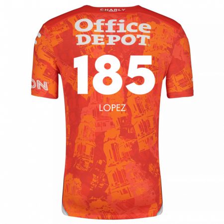 Kandiny Férfi René López #185 Narancssárga Fehér Idegenbeli Jersey 2024/25 Mez Póló Ing