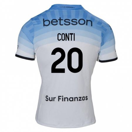 Kandiny Férfi Germán Conti #20 Fehér Kék Fekete Idegenbeli Jersey 2024/25 Mez Póló Ing