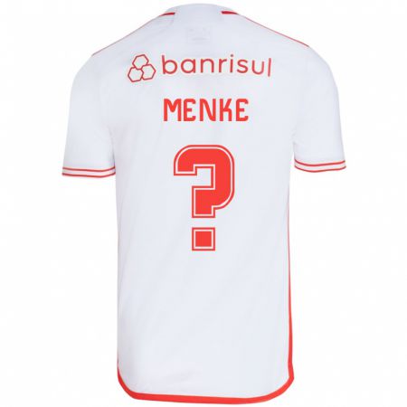 Kandiny Férfi Henrique Menke #0 Fehér Piros Idegenbeli Jersey 2024/25 Mez Póló Ing