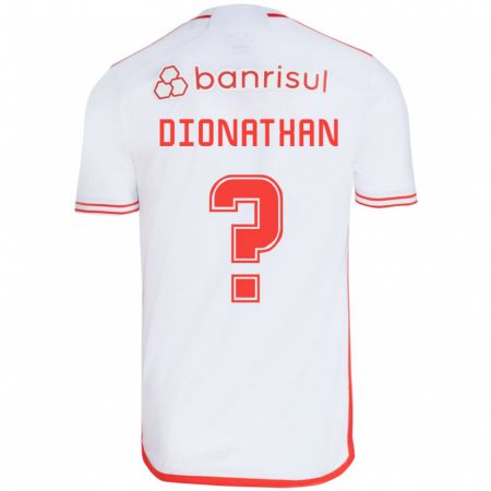 Kandiny Férfi Dionathan #0 Fehér Piros Idegenbeli Jersey 2024/25 Mez Póló Ing