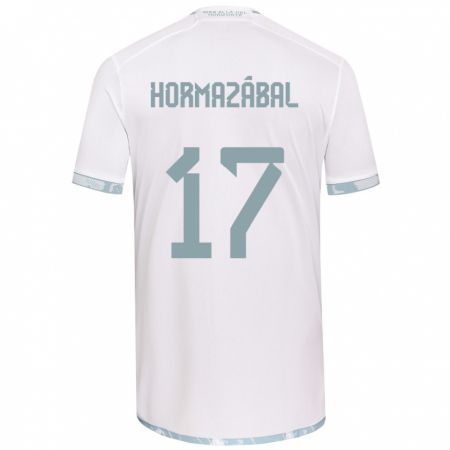 Kandiny Férfi Fabián Hormazábal #17 Fehér Szürke Idegenbeli Jersey 2024/25 Mez Póló Ing