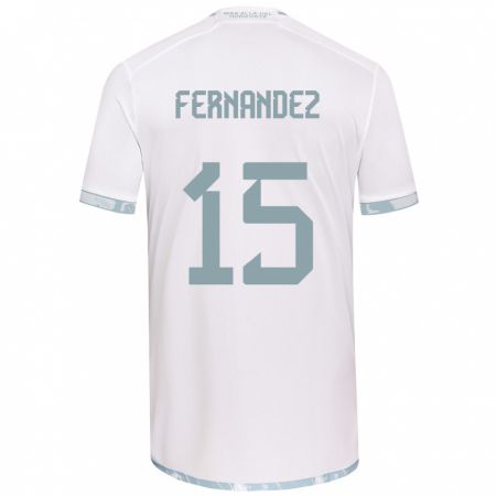 Kandiny Férfi Vicente Fernández #15 Fehér Szürke Idegenbeli Jersey 2024/25 Mez Póló Ing