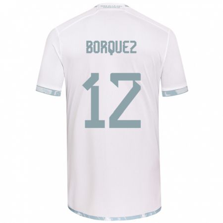 Kandiny Férfi Gabriela Bórquez #12 Fehér Szürke Idegenbeli Jersey 2024/25 Mez Póló Ing